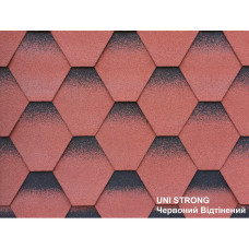 UNI STRONG Бітумна черепиця сота 3.0 м2 червоний