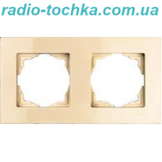 Рамка RIGHT HAUSEN VELENA 2-а горизонт. крем HN-011143 (15/180)