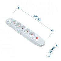 Колодка RIGHT HAUSEN KRIS 5-а з/з вим та USB HN-082251 (57ящ) купити у Дніпрі