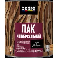 Лак Зебра універс 0,75 л купити у Дніпрі