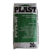 Шпаклевка фасадная цементная Plast PUTS WF (20 кг)  белая финишная купить в Днепре