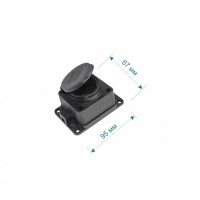Колодка RIGHT HAUSEN Waterproof 1-а з/з черная IP44 HN-084012N (12/120)