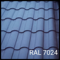 Черепиця металева RAL7024 0,45 мат/глянець графіт