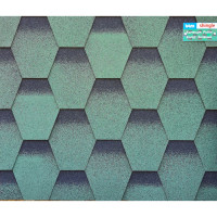 Гнучка черепиця BTM Shingle Рубін Зелений 2,94м.кв