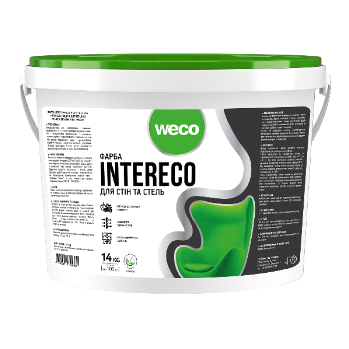 Краска интерьерная INTERECO WECO 7кг купить в Днепре