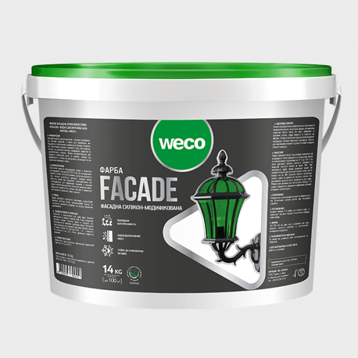 Фарба фасадна FACADE WECO 3,2 кг купити у Дніпрі