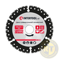 Диск алмазний INTERTOOL 115*5*22,2 сегмент