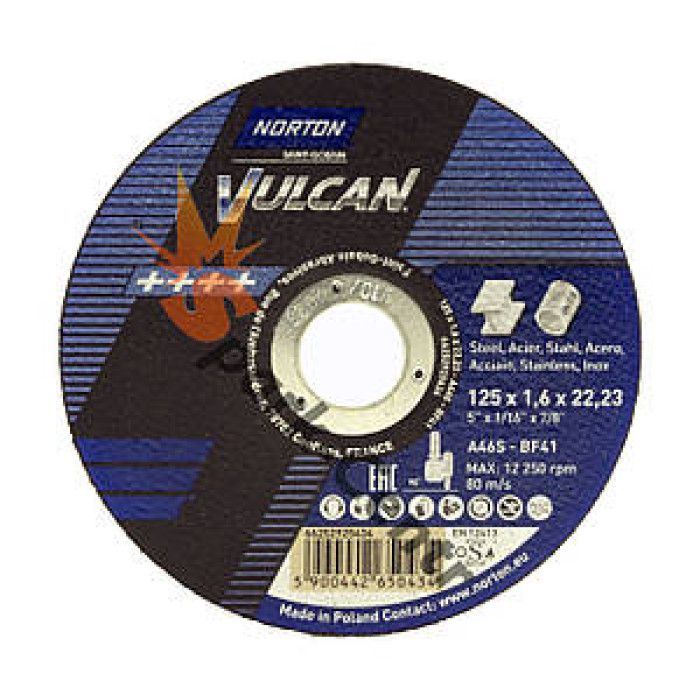Диск відрізний NORTON VULCAN 125*1,6*22 купити у Дніпрі