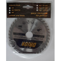Диск пильний ORION 125*22,2*24T