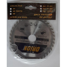 Диск пильный ORION 125*22,2*24T