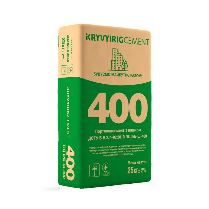 Цемент Кривой Рог М400, 25 кг  купить в Днепре