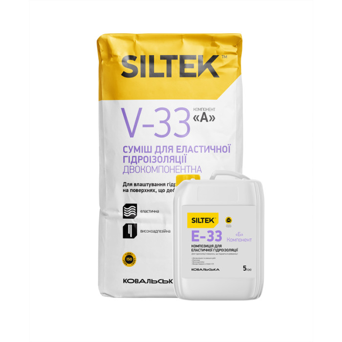 Гидроизоляционная смесь Siltek E-33, компонент Б, 5 л, Днепр