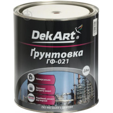 Грунтовка "DekArtt" ГФ-021 (серый) 2,8кг