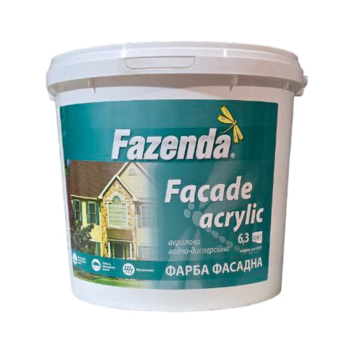 Краска фасадная FAZENDA facad acrylic 6,3 кг купить в Днепре