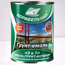 Грунт-эмаль "3 в 1" Корабельная шоколад (0,9кг)