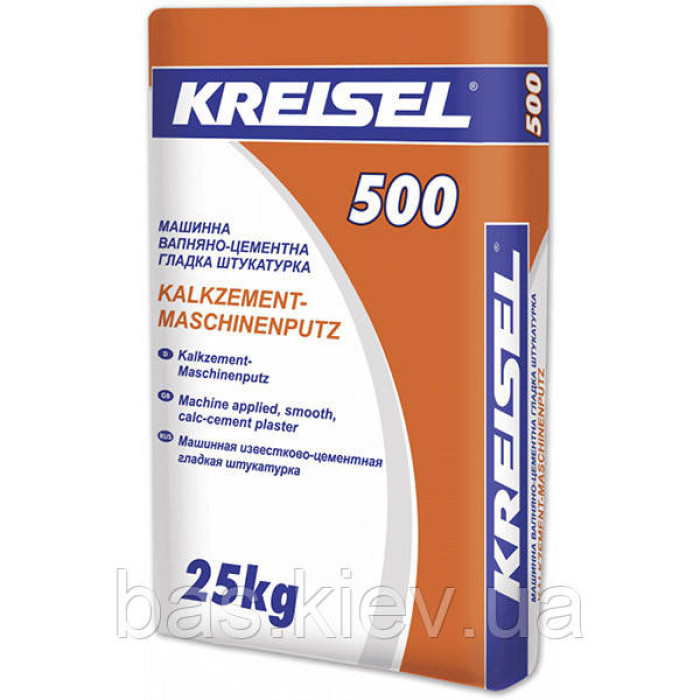 Штукатурка цементно-вапняна Kreisel 500 (25 кг) машинна купити у Дніпрі