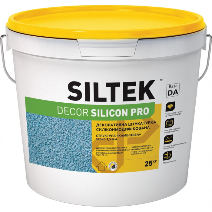 Штукатурка Siltek Decor Silicon Pro камінцева 1.5мм DA 25кг купить в Днепре