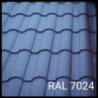 Черепиця металева RAL7024 0,45 мат/глянець графіт