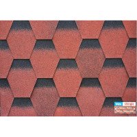 Гнучка черепиця BTM Shingle Рубін Червоний 2,94м.кв