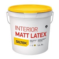 Краска латексная Siltek Interior Matt Latex База А глубокий мат белый 1,4 кг
