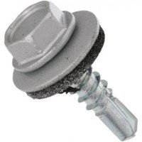 Саморез кровельный 4,8*19 RAL 9006 (250 шт)