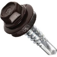 Саморіз покрівельний 5,5*25 RAL 8017 (250 шт)