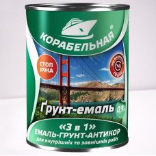 Грунт-эмаль "3 в 1" Корабельная шоколад (0,9кг)